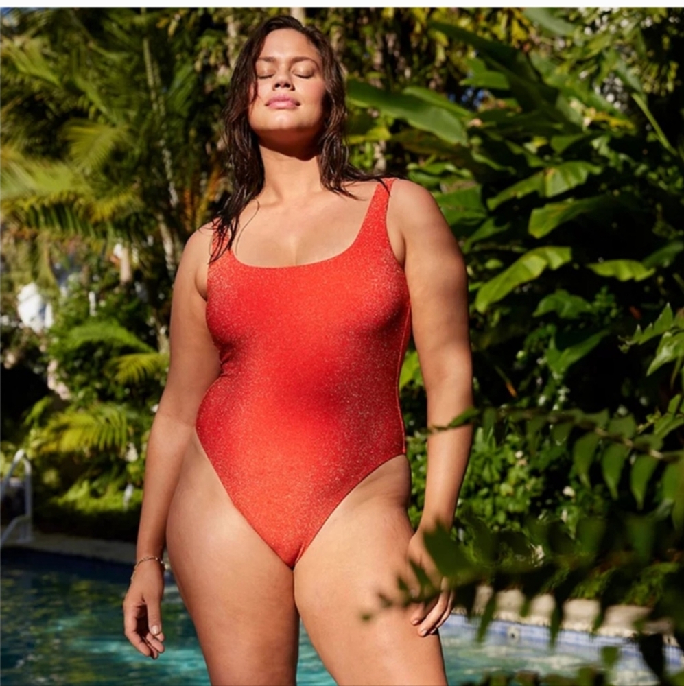 Aerie Sparkle Babewatch one piece swimsuit XL